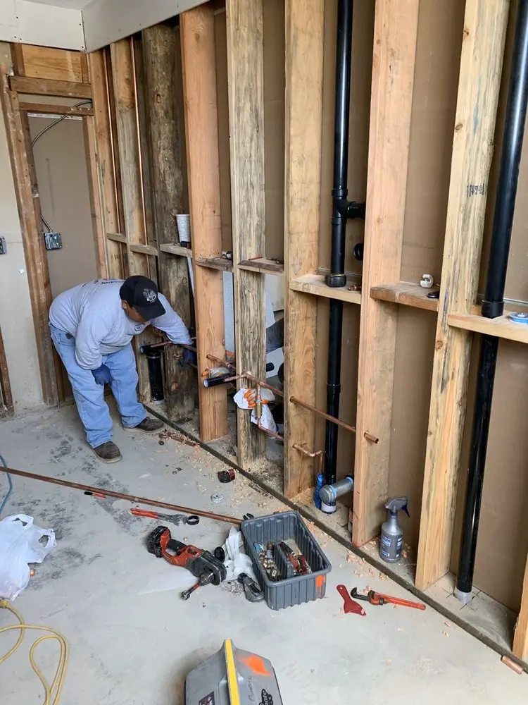 Commercial rough-in plumbing for Gas Line Repair in Silverton